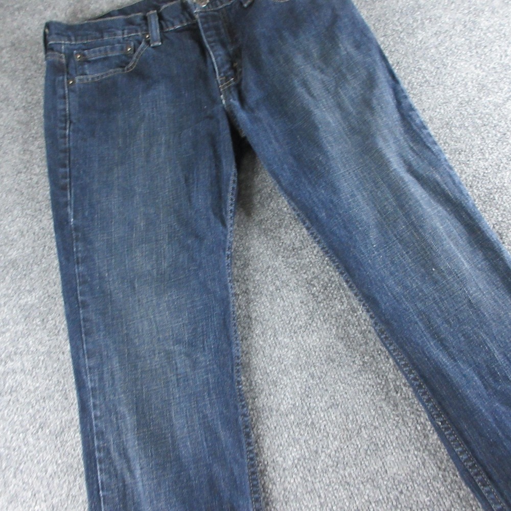Levis 511 Jeans Mens 32x32 Blue Slim Straight Dark Wash Stretch Denim Workwear - Picture 4 of 12